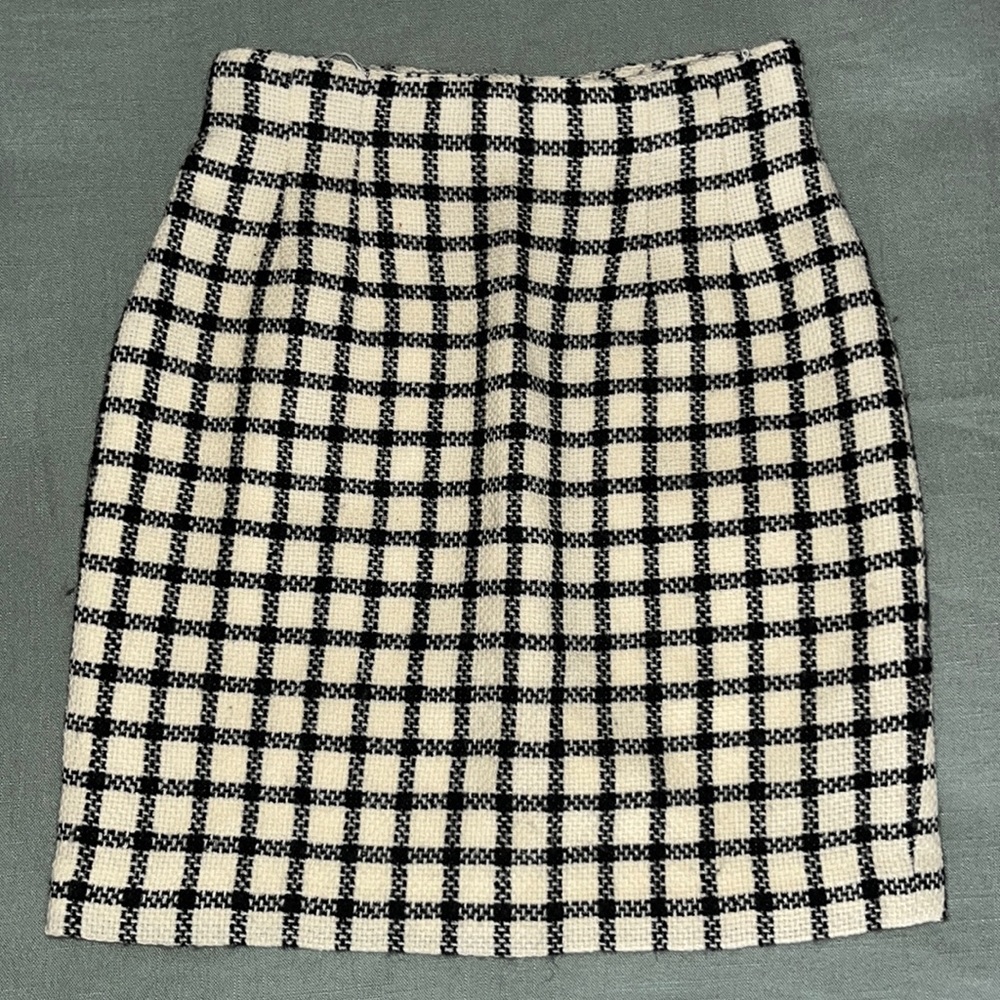 VINTAGE Ann Taylor Wool Mini Skirt